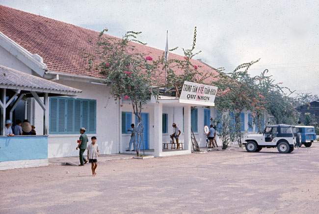 The entrance to Qui Nhon Hospital, circa 1973
