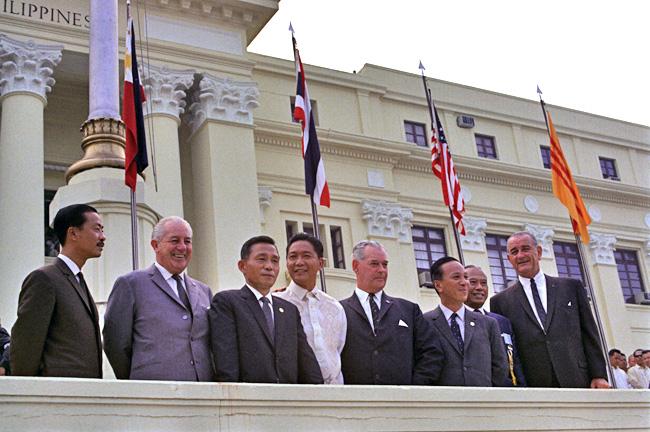 Free World Forces leaders at the Manila Conference, 1966 Free World Forces leaders at the Manila Conference, 1966