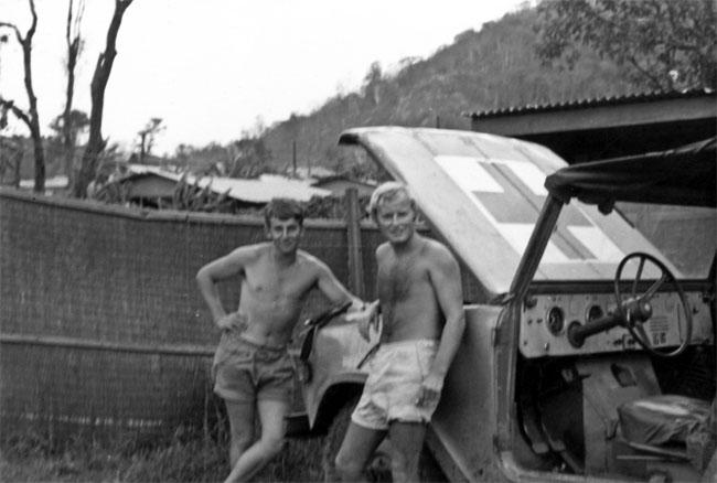 Dennis Montgomery and Rob Meier at Ah Khe, 1969 Dennis Montgomery and Rob Meier at Ah Khe, 1969