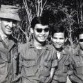 Richard Mountfort (1944-2008) with South Vietnamese soldiers, 1971