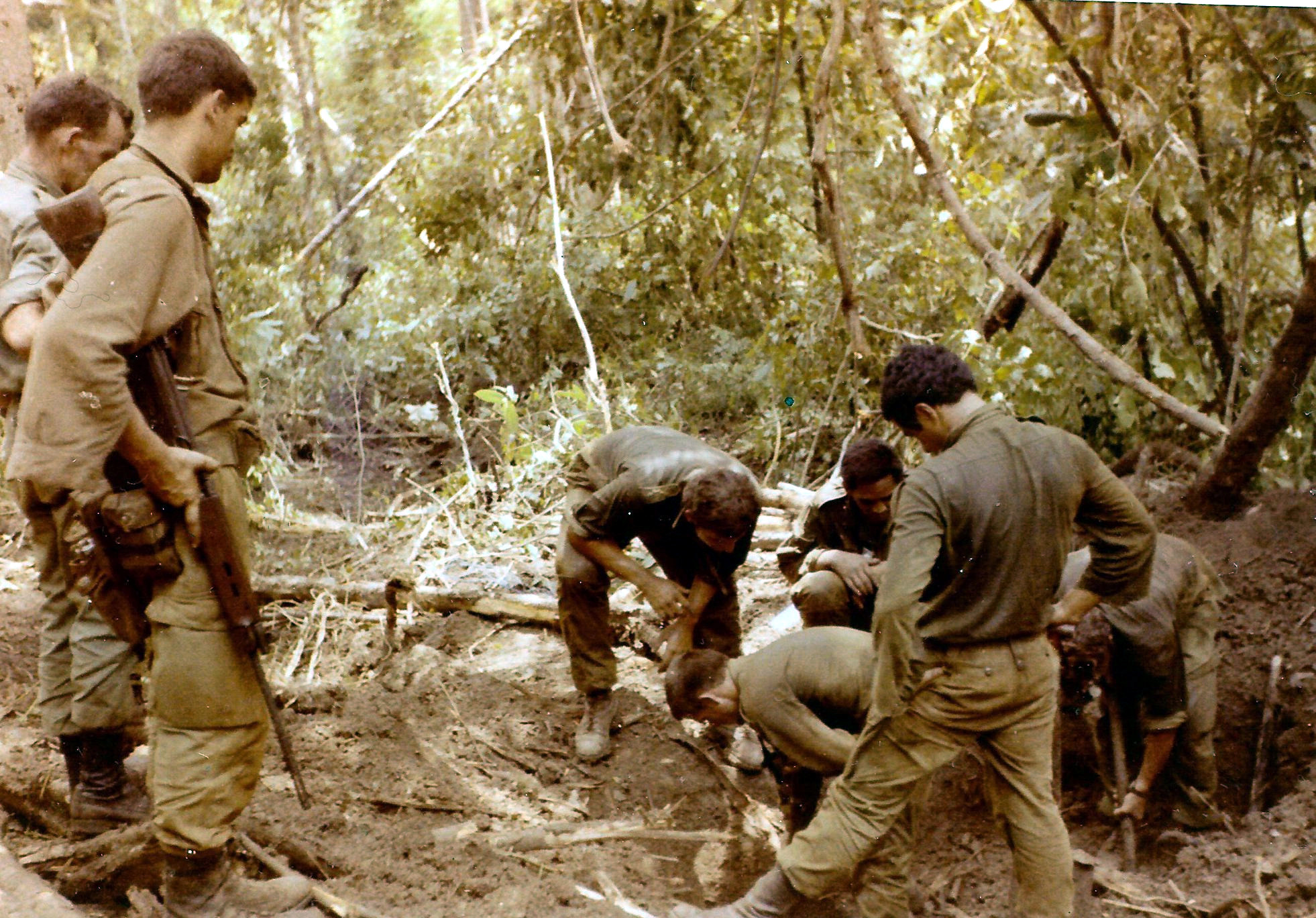 After assault on bunker system, Operation Hermit Park, 1971 After assault on bunker system, Operation Hermit Park, 1971