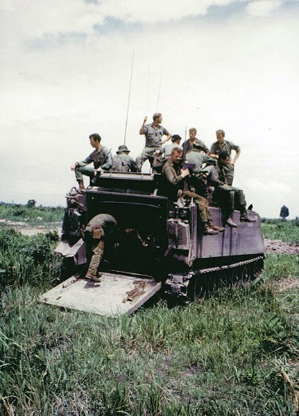 W3 soldiers aboard Australian APC