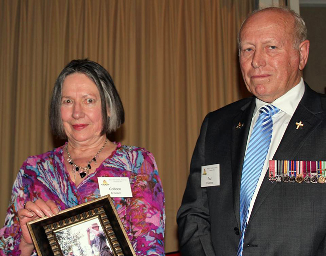 Colleen Brooker & Paul O'Connor at RNZA reunion, 2012