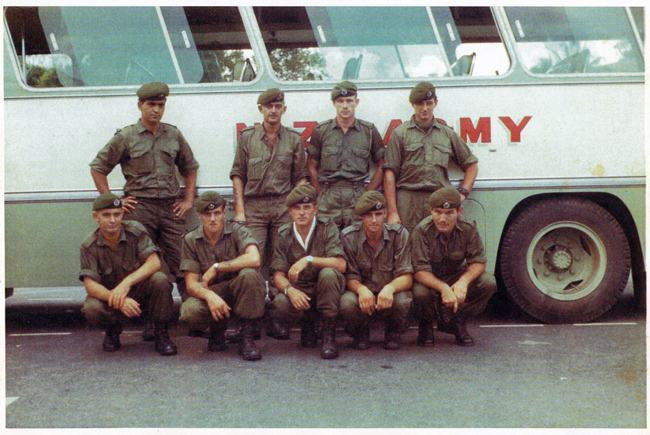 Donald Frith and fellow 1RNZIR soldiers, 1969 Donald Frith and fellow 1RNZIR soldiers, 1969