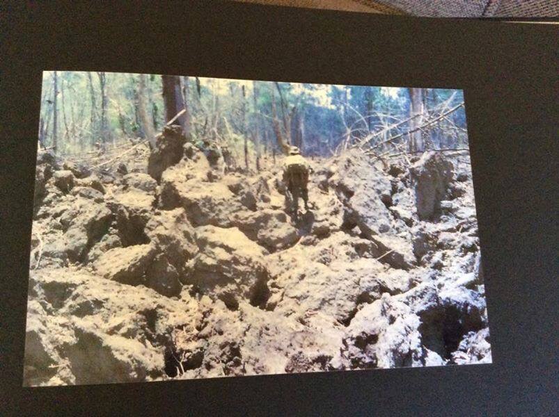 B52 bomb crater B52 bomb crater