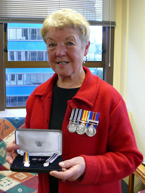 Avis Wilkes receives her medals, May 2008 Avis Wilkes receives her medals, May 2008
