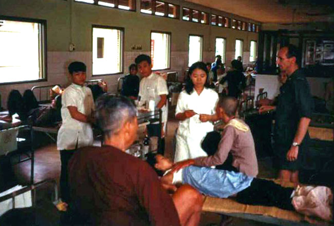 Hospital ward in Bong Son, circa 1969 Hospital ward in Bong Son, circa 1969