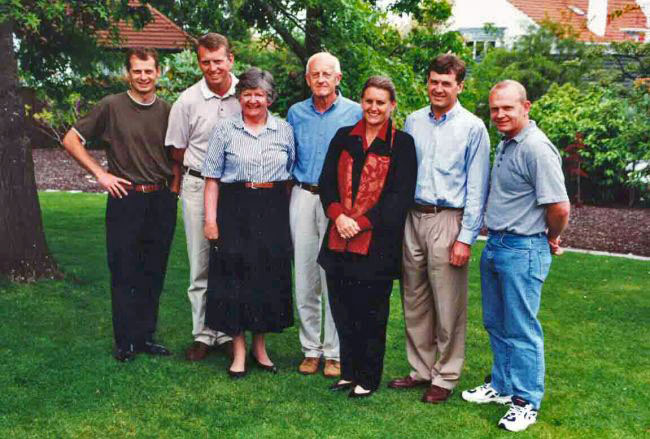 Brian McMahon with his family in 2000. Brian McMahon with his family in 2000.