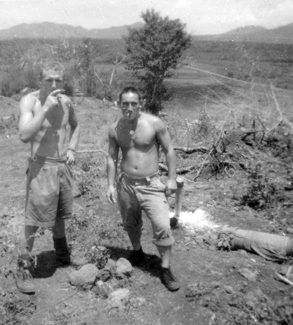 2 soldiers smoking cigars