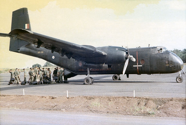 RAAF Caribou at Vung Tau - 1RNZIR Band Tour, 1969