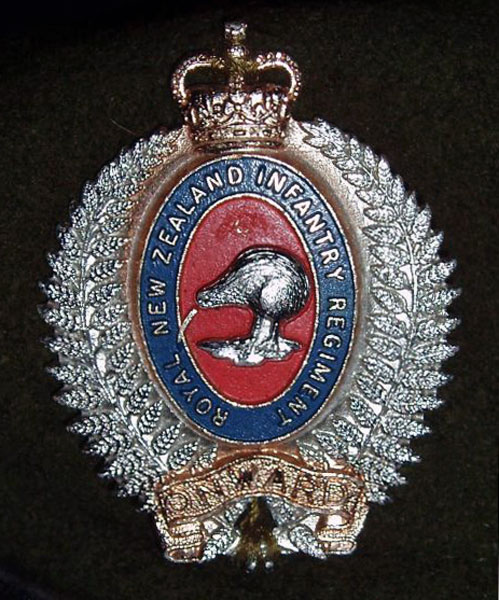 Royal New Zealand Infantry Regiment beret badge, circa 1966