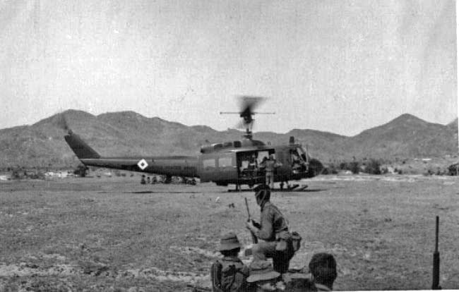 US helicopters transport NZ troops, circa 1967-1968