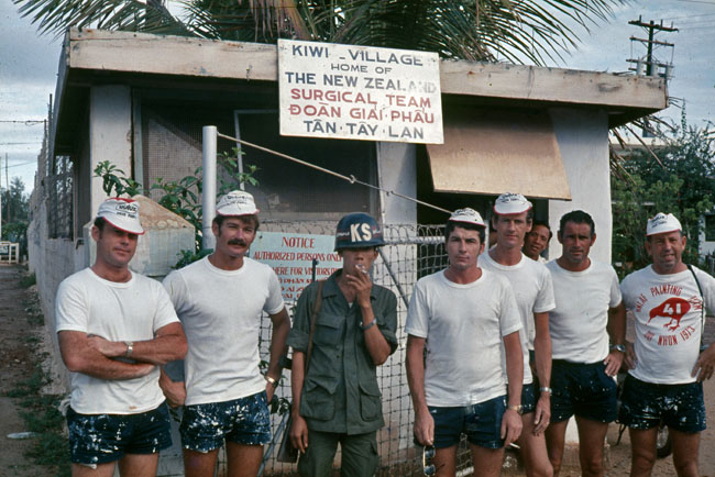 RNZAF painting team, circa 1973 RNZAF painting team, circa 1973