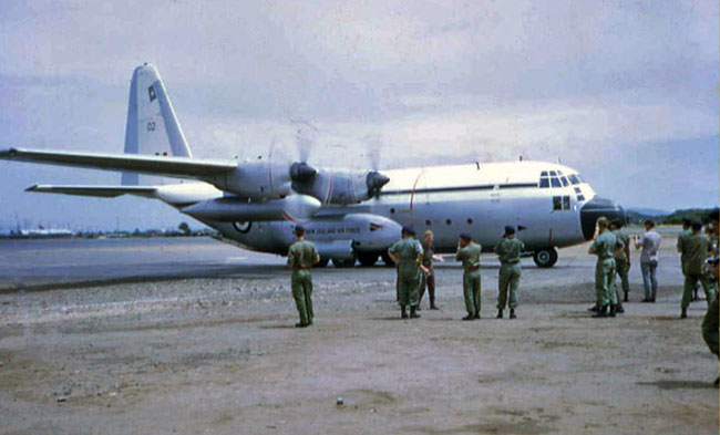 C-130 Hercules at Vung Tau airfield, circa 1969 C-130 Hercules at Vung Tau airfield, circa 1969