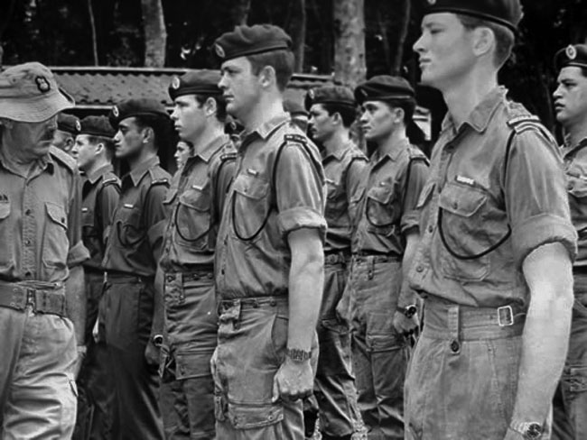 New Zealand soldiers on parade in Vietnam, 1970 New Zealand soldiers on parade in Vietnam, 1970