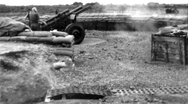 No. 2 gun firing at Nui Dat, April 1968 No. 2 gun firing at Nui Dat, April 1968