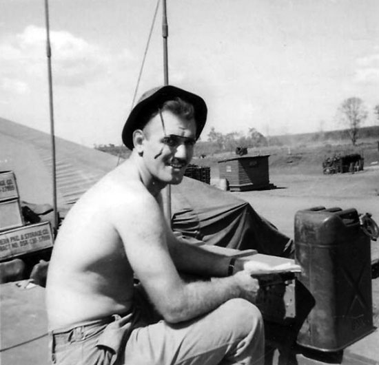 Rod Baldwin at Blackhorse base, November 1968 Rod Baldwin at Blackhorse base, November 1968