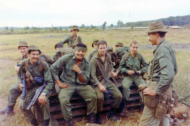 V5 Company soldiers at Kangaroo Pad, Nui Dat V5 Company soldiers at Kangaroo Pad, Nui Dat