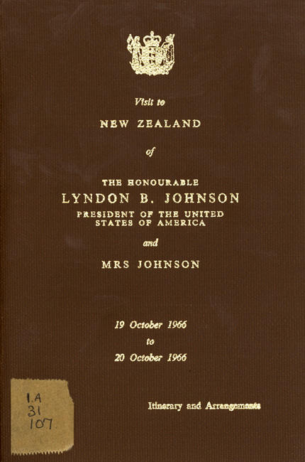 LBJ's itinerary LBJ's itinerary