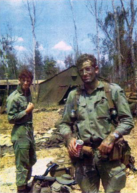 Lee Notton (nearest camera) in Vietnam, circa 1970-1971