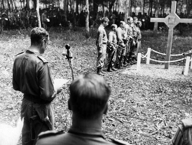 Ceremony at Long Tan Memorial, 1969