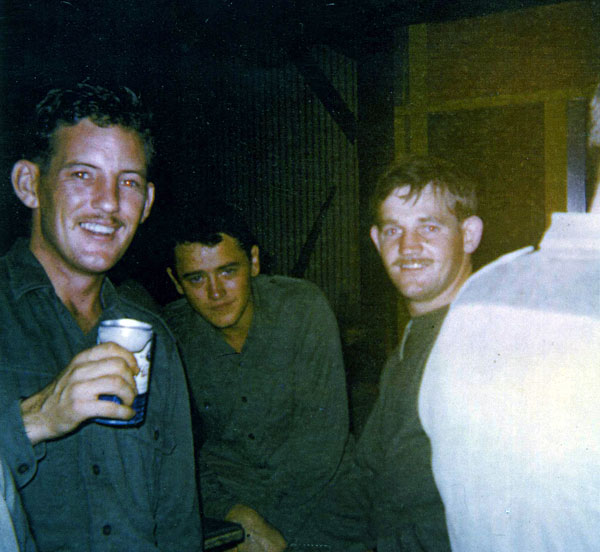 Left to right: unknown, Gnr Ralph Adams, LBdr Mike Lenihan Left to right: unknown, Gnr Ralph Adams, LBdr Mike Lenihan