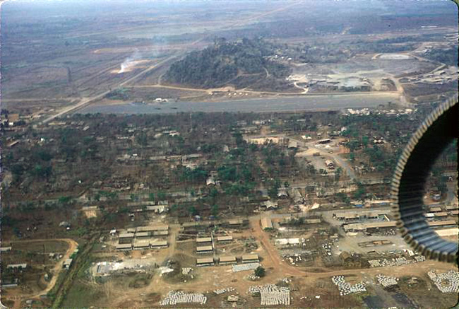 Aerial view of Nui Dat, circa 1970-1971