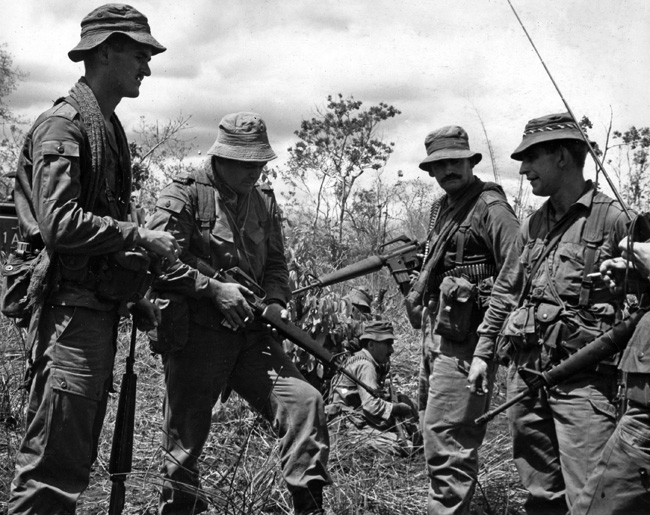 Victor 4 Company O Group during patrol, circa 1969