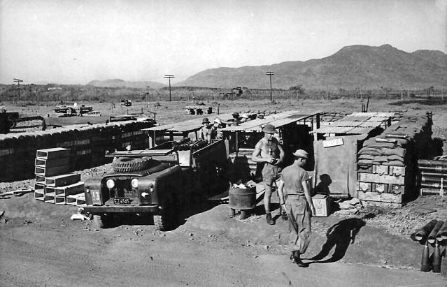 161 Battery ammunition store at Nui Dat, 1967 161 Battery ammunition store at Nui Dat, 1967