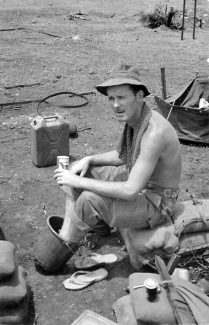 Phil Hollingsworth cools off at the Horseshoe, April 1967