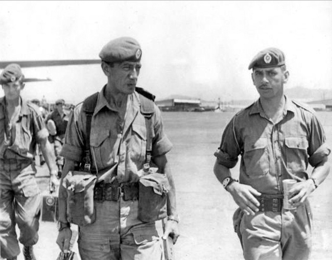 Sgt Des Panui (left) and WO2 Richard Shepherd, May 1971