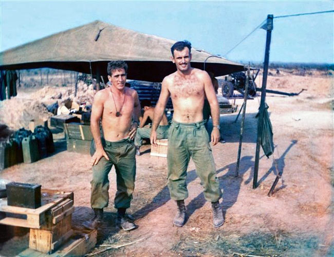 Rod Baldwin and Tom Roche at FSB Kerry, March 1969