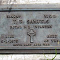 Grave of WO1 T. R. Samuels