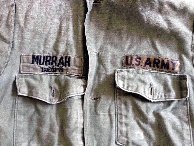 US Army shirt worn by Mark Murrah, circa 1970-1971 US Army shirt worn by Mark Murrah, circa 1970-1971