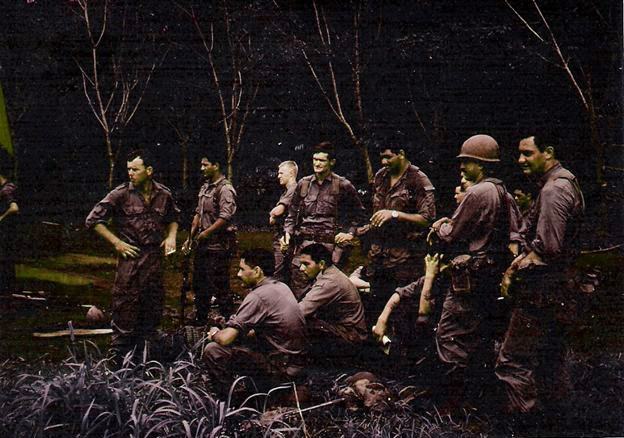 Members of 3 Platoon, Victor 5 Company in Vietnam, circa 1970-1971