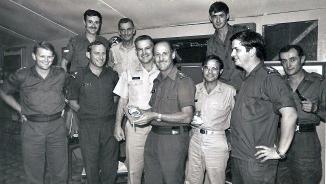 Presentation of a plaque to Kiwi Club, 1972