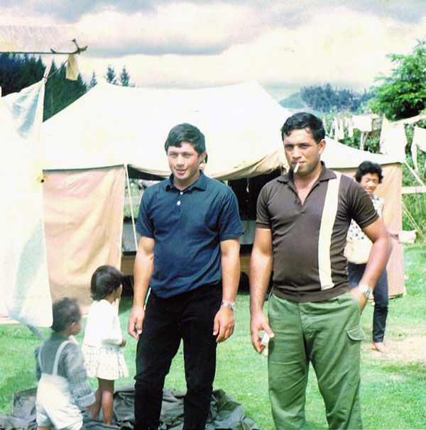 Frank Walker and Willie Walker (right) at Te Whetu, Christmas 1966 Frank Walker and Willie Walker (right) at Te Whetu, Christmas 1966