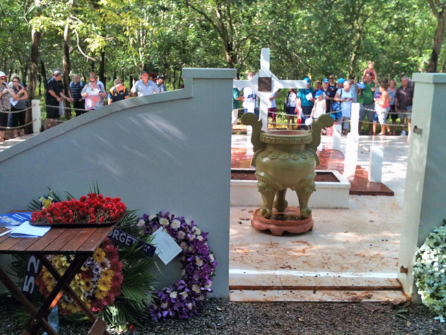 Vietnam Veterans' Day service at Long Tan, 2013