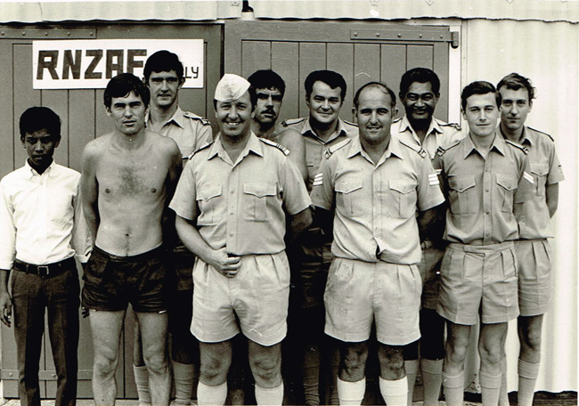 RNZAF supply flight staff, Singapore, 1971