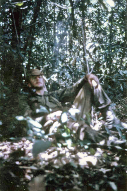 Jim Ellis resting during a patrol, 1970 Jim Ellis resting during a patrol, 1970