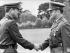 Dudley Young (right) receives his Long Service & Good Conduct Medal, October 1980