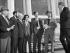 Deputation from the Peace Power and Politics in Asia conference committee outside Parliament, 1968