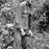 Gary Shields digging shell scrape