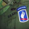 United States 173rd Airborne shirt and helmet