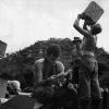 Soldiers from Victor 4 Company pictured below Dinh Co monastery, 19 July 1969