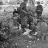 Soldiers from Victor 4 Company examine enemy documents, 1969