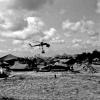 Skycrane helicopter over FSB Coogee, May 1968