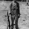 Frank Wydur during compulsory military training, 1952
