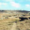 View down to 161 Battery's guns at the Horseshoe base