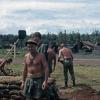 Members of 161 Battery dig defences at Nui Dat, circa 1966-1967